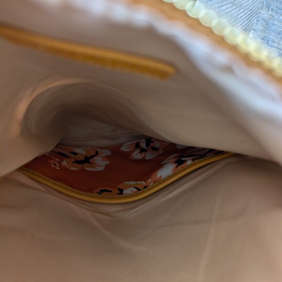 NWOT Rachel Pally Canvas & Faux Leather Reversible Clutch Bag Tablet Sleeve - Picture 5 of 5